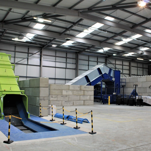 Inside Shred Station's Manchester depot.