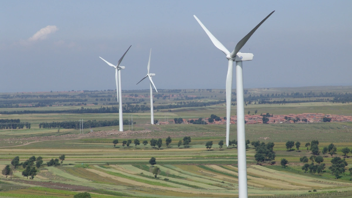 The Zhaoyuan Xinlong Shunde wind farm project in China.