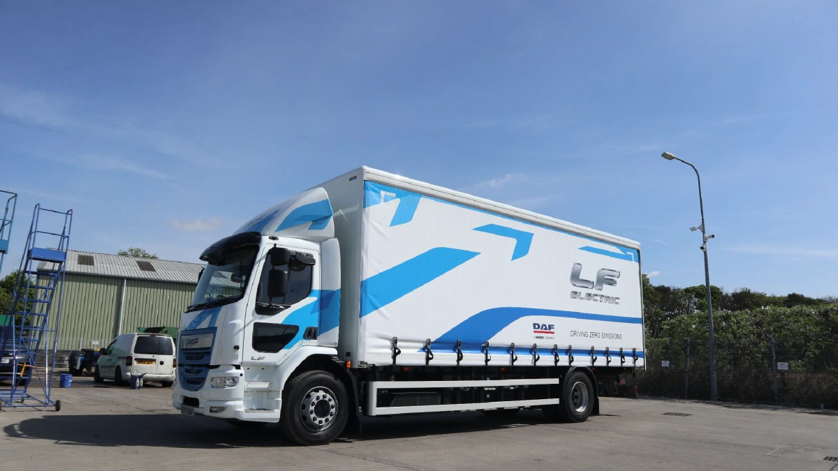 DAF LF electric truck.