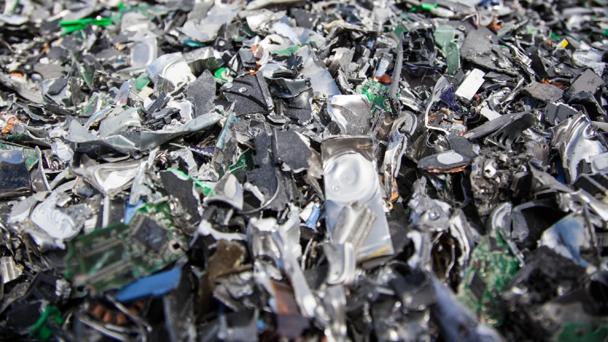 Shredded hard drives.