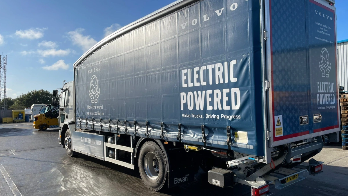 The Volvo EFE electric truck.