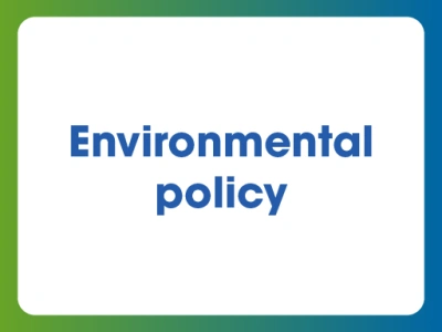 Environmental policy.