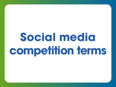 Social media competition terms.