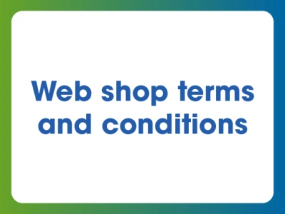 Web shop terms and conditions.