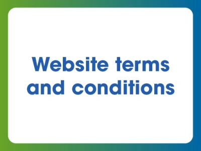 Website terms and conditions.