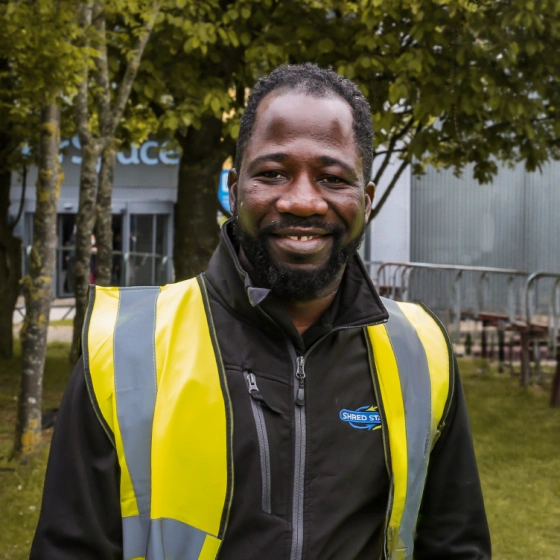 Raymond Hunter, HSEQ Coordinator at Shred Station.