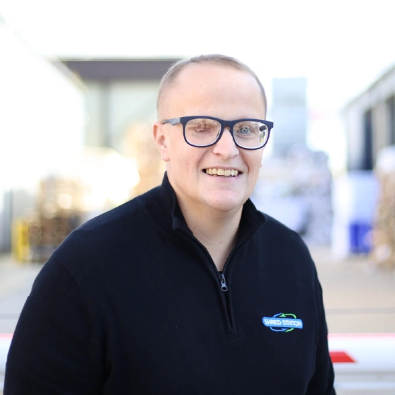 Scott Taylor, Accounts Assistant at Shred Station.