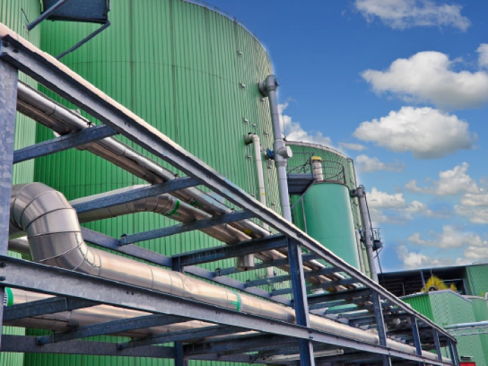 Anaerobic digestion plant.