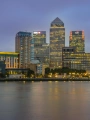 Financial buildings in Canary Wharf.