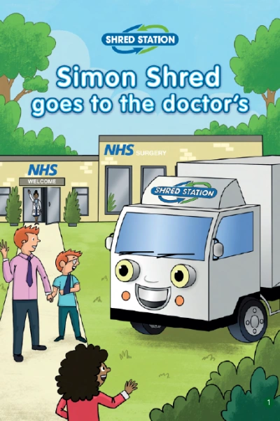 Simon Shred Goes to the Doctor's - activity book cover preview.