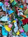 Shredded casino chips.
