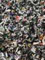 Shredded floppy disks.