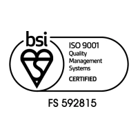 ISO 9001 accreditation logo.