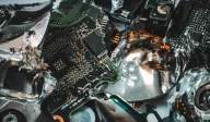 Shredded hard drives.