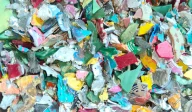 Shredded poker chips.
