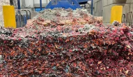 Shredded textiles.