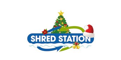 Shred Station christmas logo