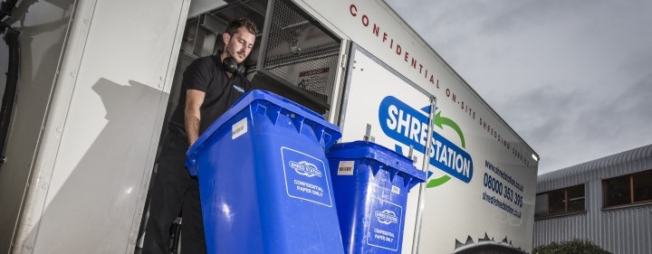 eco-friendly mobile shredding vehicle