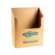 Confidential waste bin - cardboard desk tray