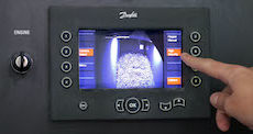 Shredding vehicle on-board camera shows shredded output