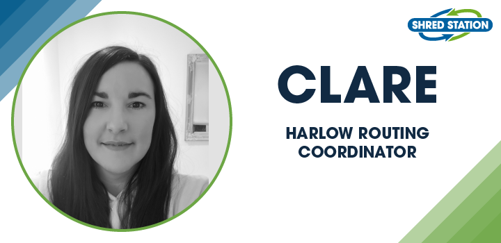 Image of Clare Martin, Harlow Routing Coordinator at Shred Station