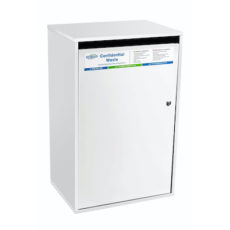 Confidential waste bin - white large sack cabinet