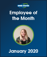 Image of Emily Bridges, Shred Station's Employee of the Month January 2020