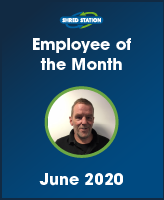 Shred Station's June 2020 Employee of the Month - Peter Crossley