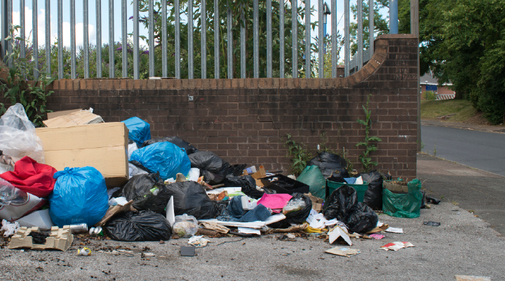 fly tipped waste