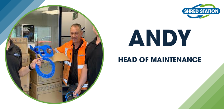 Image of Andy Macgregor, Head of Maintenance at Shred Station Ltd