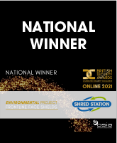 Shred Station wins Environmental Project of the Year award