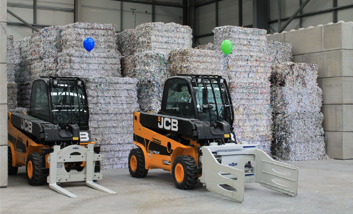 Bales of Shredded Paper