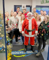 Image of Shred Station staff in Christmas Jumpers