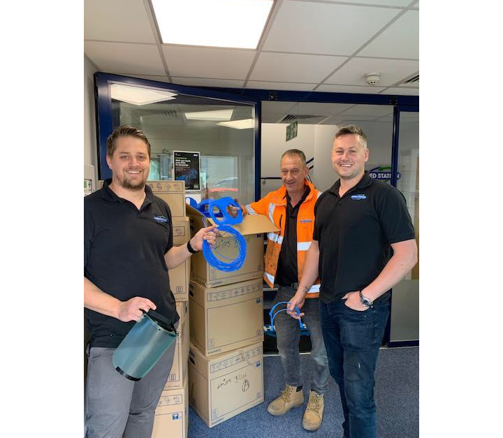 Martin Emms, Operations Manager (left), Andy Macgregor, Head of Maintenance (middle), and Simon Franklin, Managing Director (right)