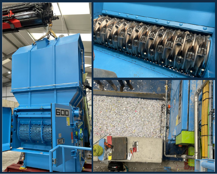 Image showing industrial shredding machine