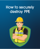 Illustration of man wearing PPE