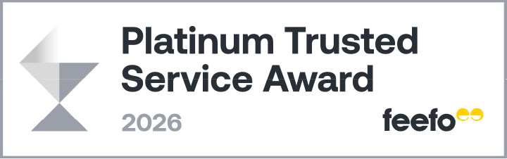 Platinum Trusted Service Award banner