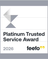 Feefo's Platinum Trusted Service Award logo 2026